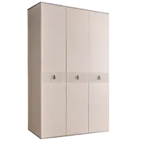 Шкаф 3-х дверный Римини СОЛО (Слоновая кость/Серебро) РМШ2/3(s)