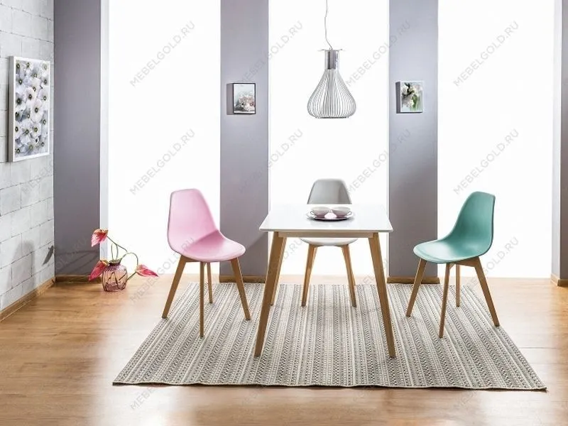 Стул кухонный Signal MORIS (светло-серый/бук) | изображение 4