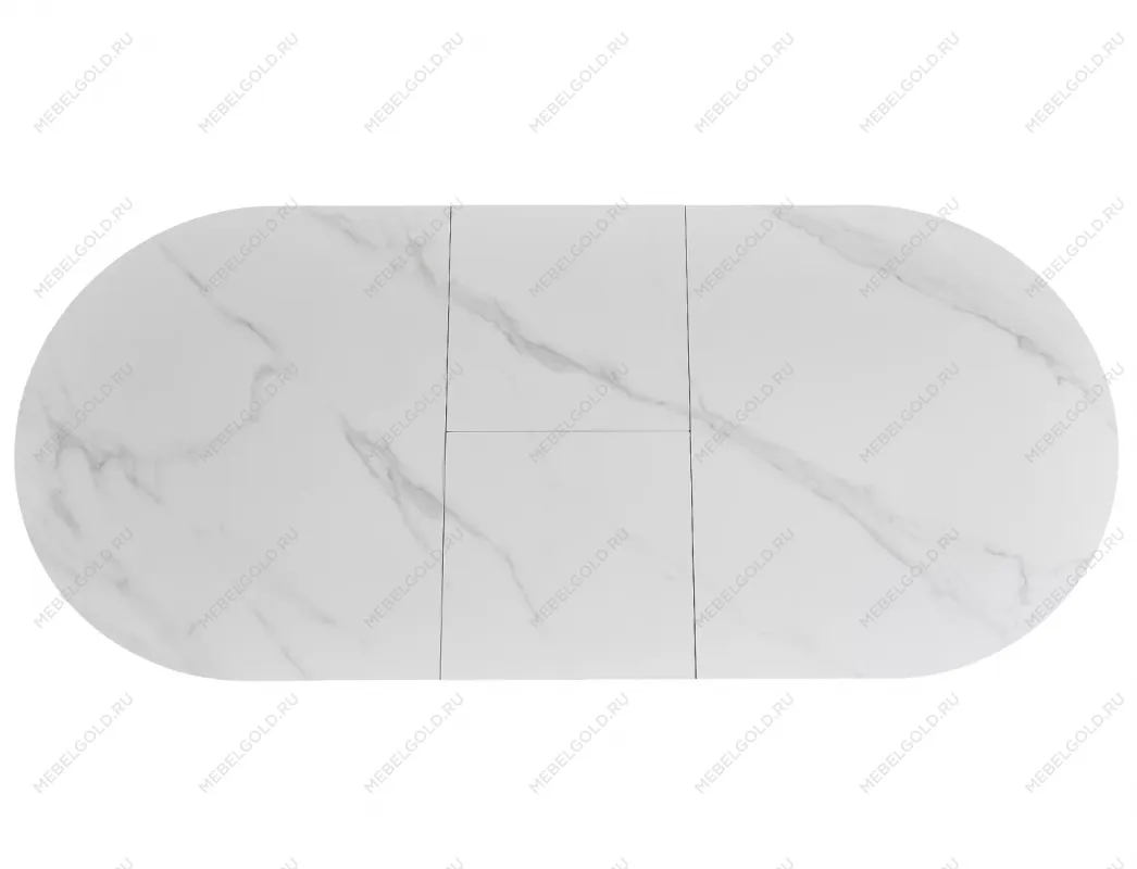 Стол обеденный Signal GASTON Ceramic 140 (белый/черный) | изображение 3