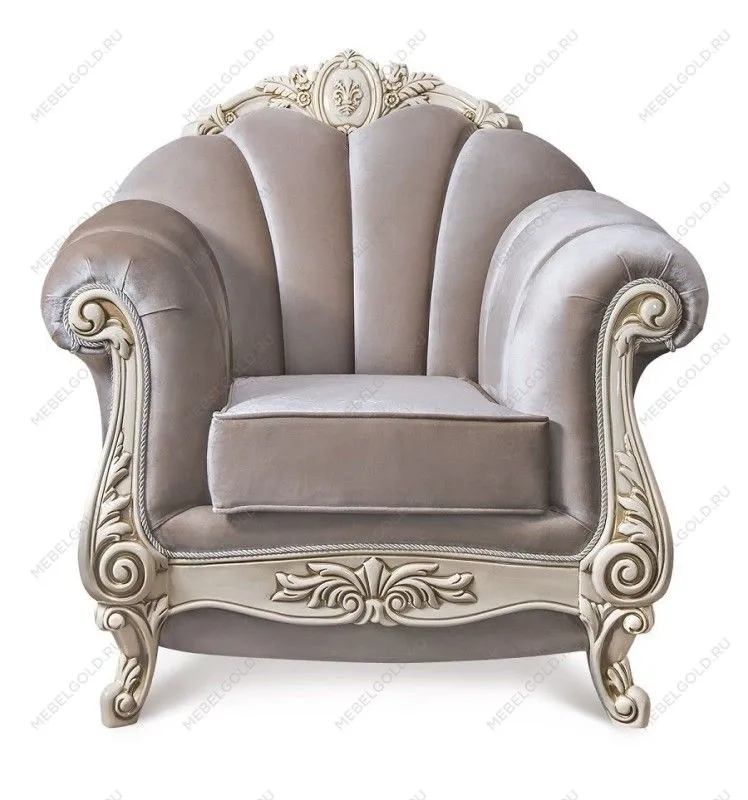 Кресло Марселла крем глянец | изображение 1