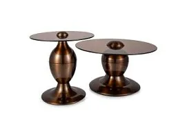 Комплект Signal CASSIE (2 стола журнальных) (коричневый/медный) 70/38, 50/51,5