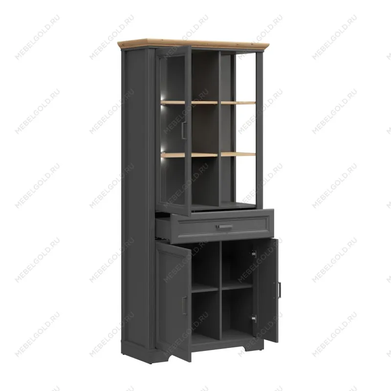 Шкаф с витриной Жасмин REG1W2D1S с подсветкой | изображение 2