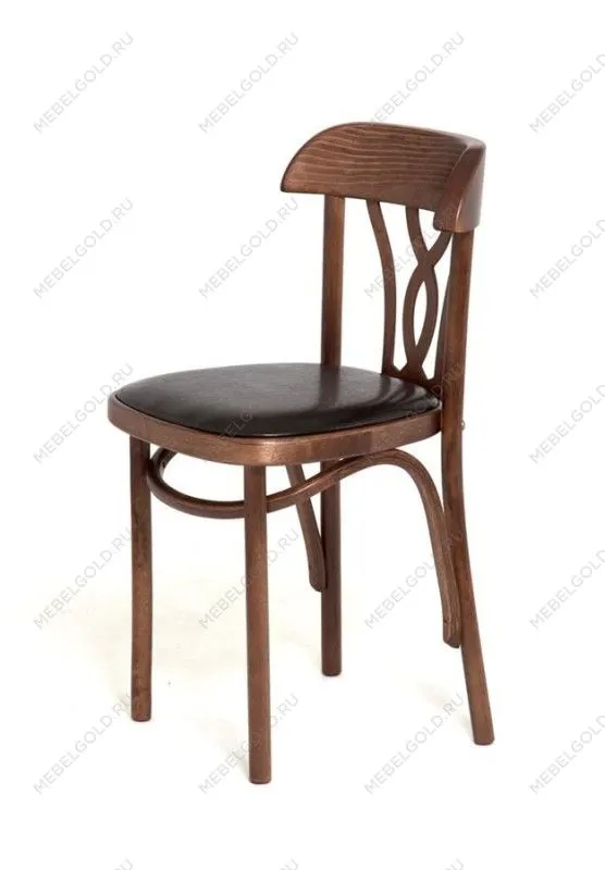 Стул Астра Восьмерка мягкий (темный тон, экокожа коричневая) | изображение 2