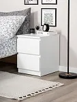 Тумба прикроватная Мальта, 48х40х54 см, белая | изображение 1