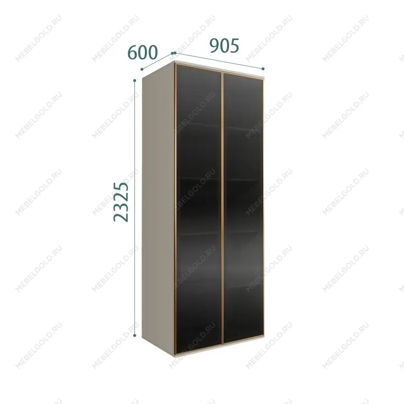 Шкаф 2-х дверный Bogemia Air (Шелк/Золото) БМШ2/2(2)