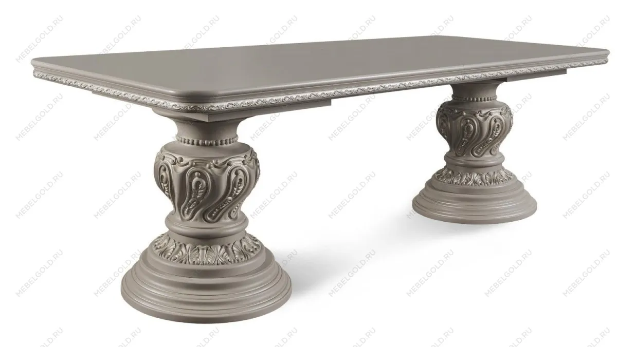 Стол Лали прямоугольный серый камень