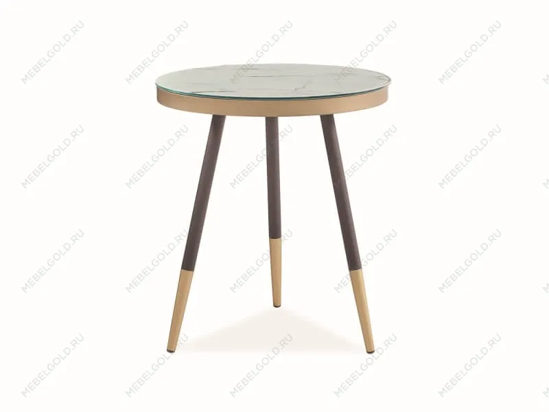 Стол журнальный Signal VEGA C (мраморный эффект/черный)