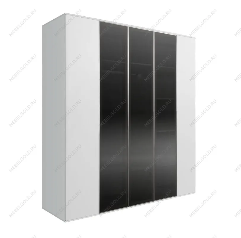 Шкаф 5-ти дв. Bogemia Air (Белый/Серебро) БМШ2/5(3)