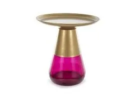 Стол журнальный Signal TIFFANY A (золотой/фиолетовый)