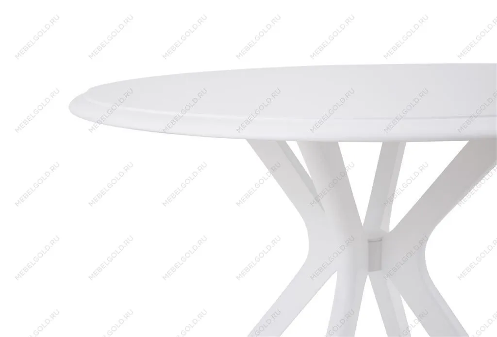 Стол Пекин не раздвижной (1000*1000/цвет столешницы Белый/цвет ножек Белый) | изображение 3