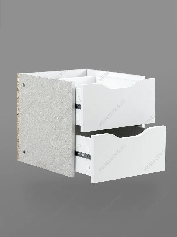 Модуль с двумя ящиками для стеллажа ФОРА, 33х33х37, белый | изображение 2