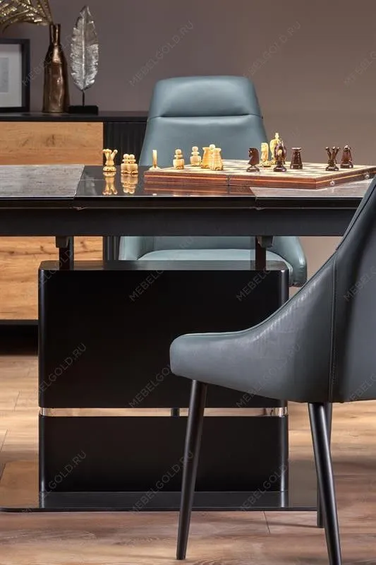 Стол обеденный Halmar MARTIN 160 раскладной (темно-серый/черный) | изображение 16