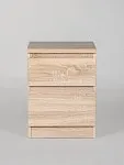 Тумба прикроватная КАСТОР, 2 ящика, 40х37х49 см, дуб сонома | изображение 8