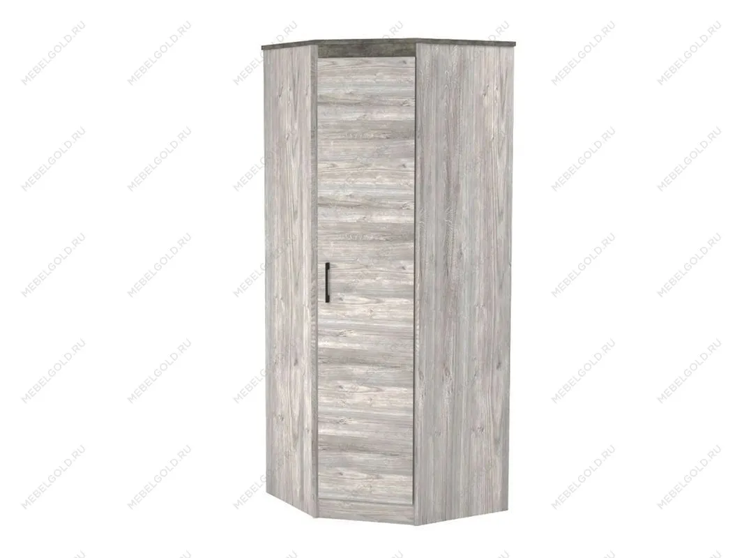 Шкаф угловой 2300, Денвер (879*879*2300) Риббек серый, 11731