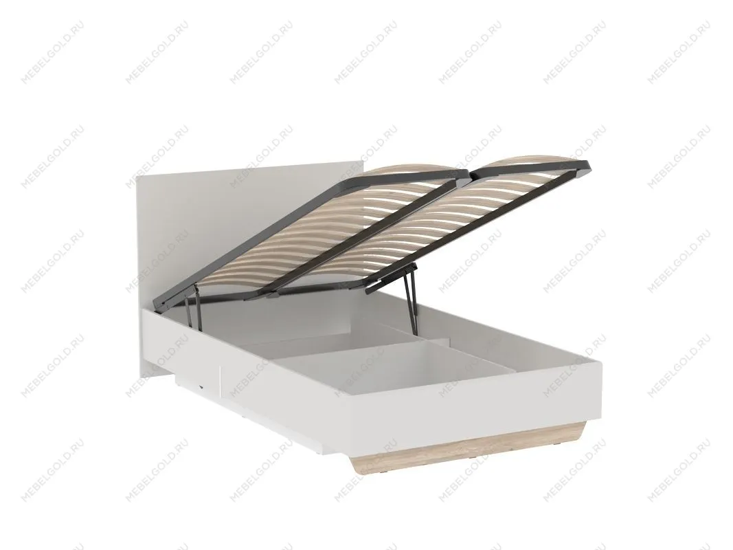 Кровать 1200 с подъемным механизмом, Аврора (1266*2063*1004) Дуб Мария/Кашемир