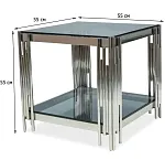 Стол журнальный Signal FOSSIL B (серебряный) | изображение 2