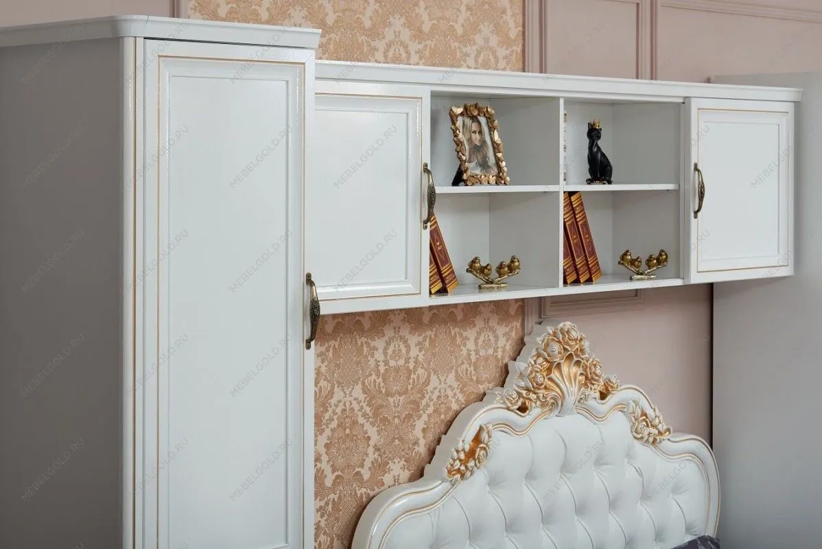 Секция навесная мост Натали белый глянец | изображение 2