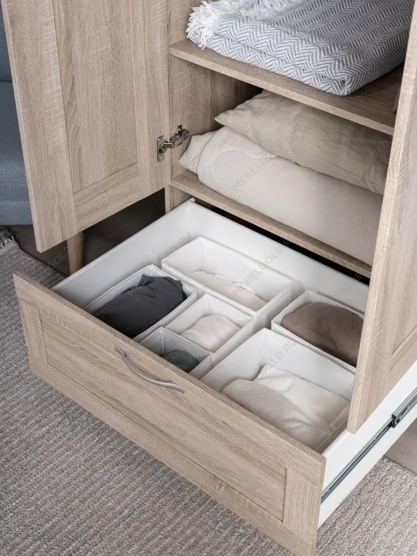 Шкаф Сириус, 2 двери и 1 ящик, 78х59х220 см, дуб сонома | изображение 6