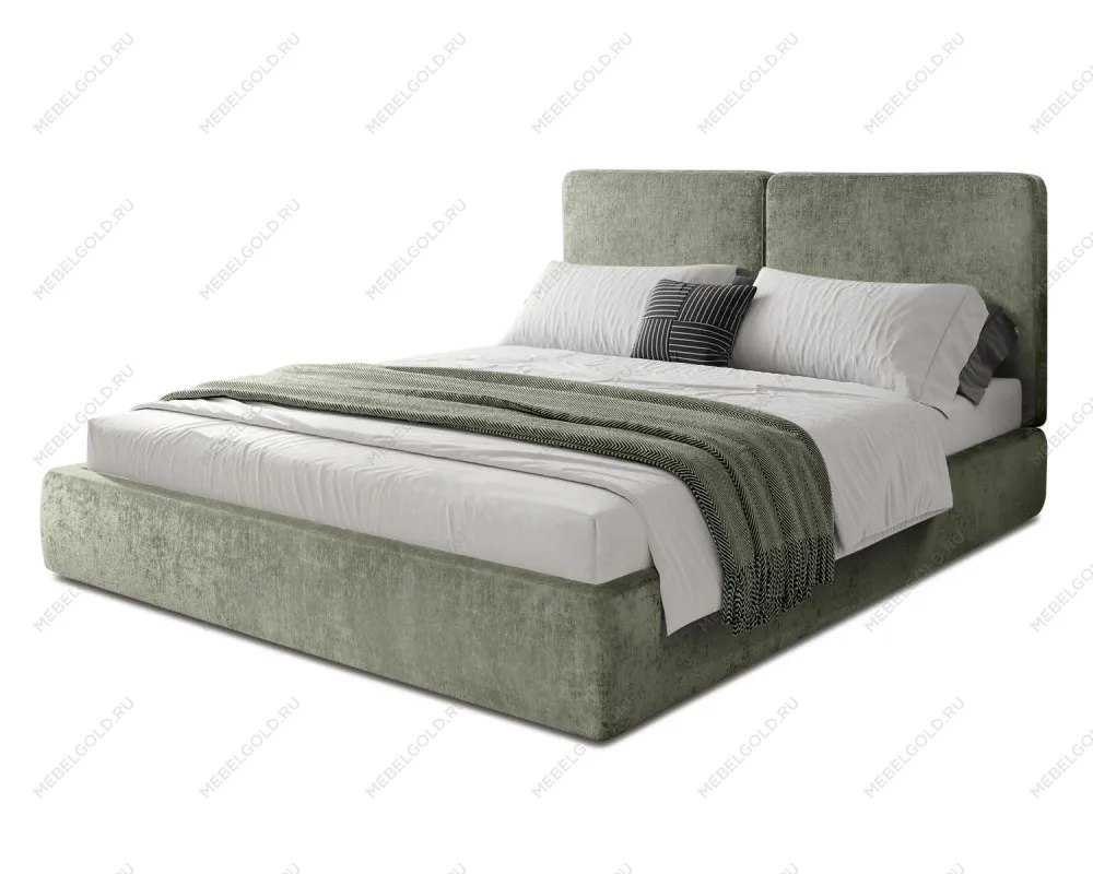 Кровать Natura 1.6 м, с подъемным механизмом Шенилл (Monblan) 530, НТКР-1[3]