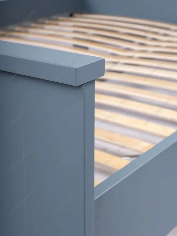 Центральный склад - Кровать двуспальная Сага, 140х200 см, темно-бирюзовая | изображение 4