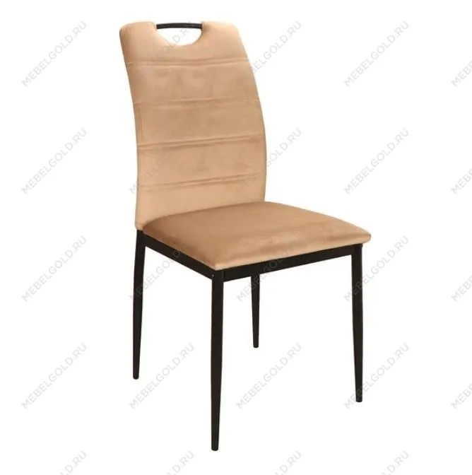 Стул кухонный SIGNAL RIP VELVET (бежевый/черный)
