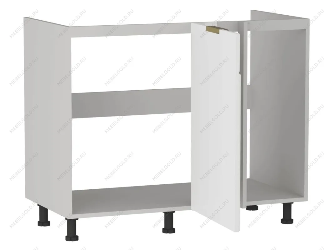 Стол под мойку угловой СМУ-110, Берта (1000*554*820) Экокожа Белый, 25319 | изображение 1