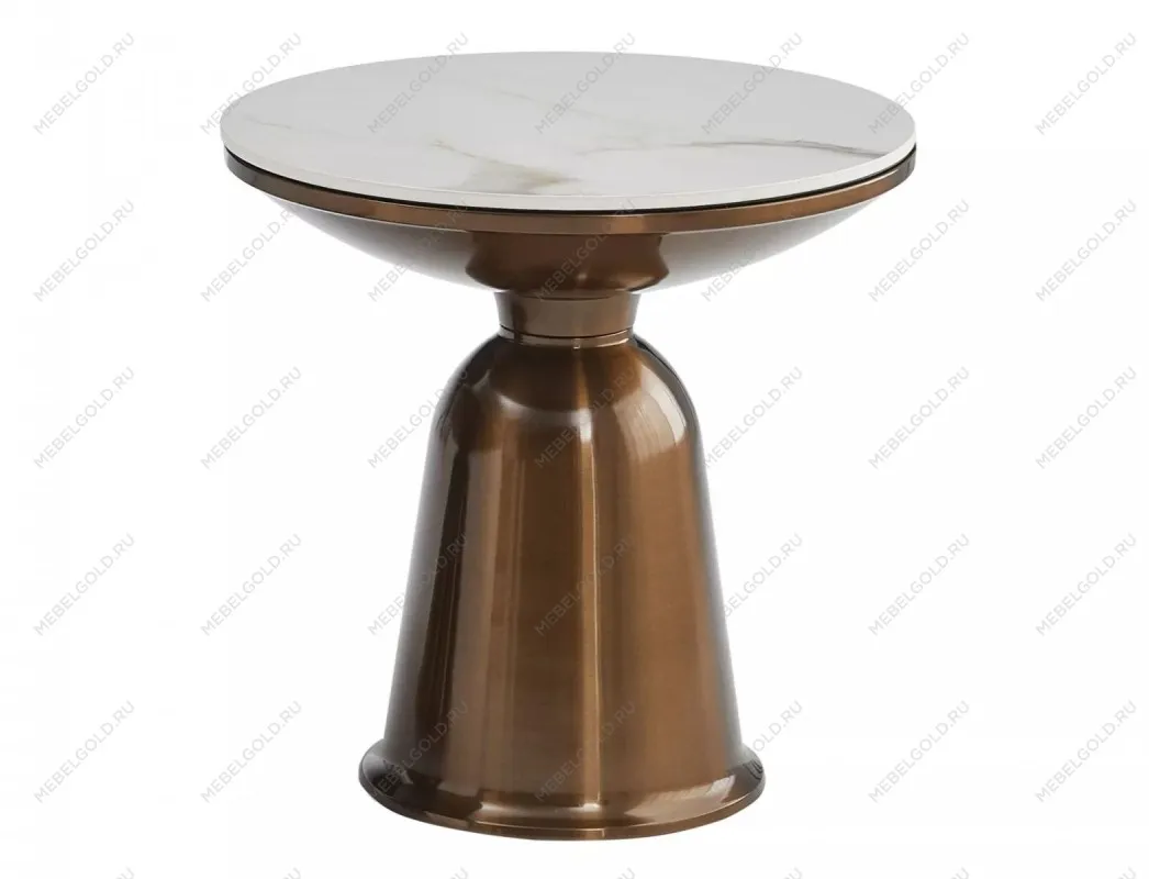 Комплект Signal VERA, 2 стола журнальных (белый/медный) | изображение 3