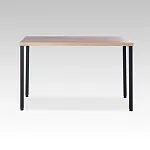 ИНГАР 1/ТТ стол письменный 120x75x55, дуб беленый/черный | изображение 1