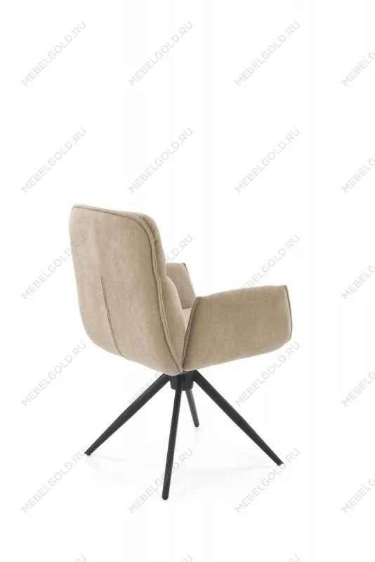 Стул кухонный Halmar K574 поворотный (темно-бежевый/черный) | изображение 1