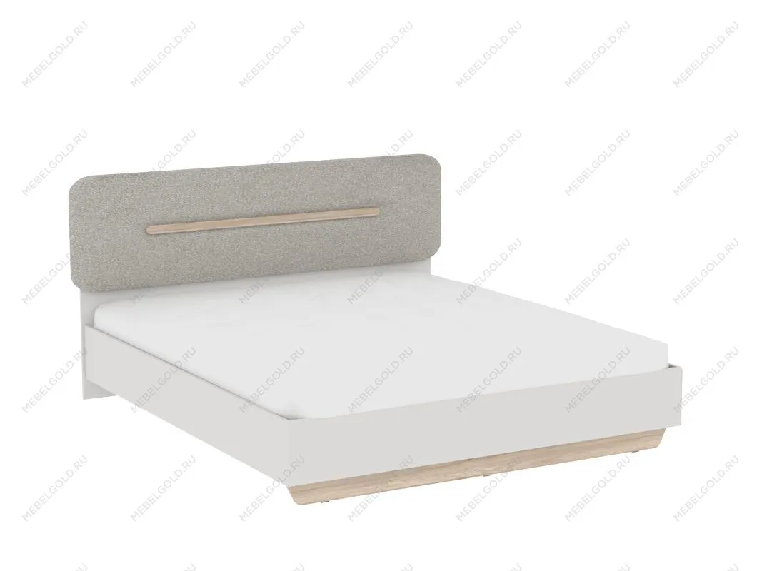 Кровать 1800 с темной мягкой вставкой и подъемным механизмом, Аврора (1956*2063*1049) Дуб Мария/Кашемир | изображение 1
