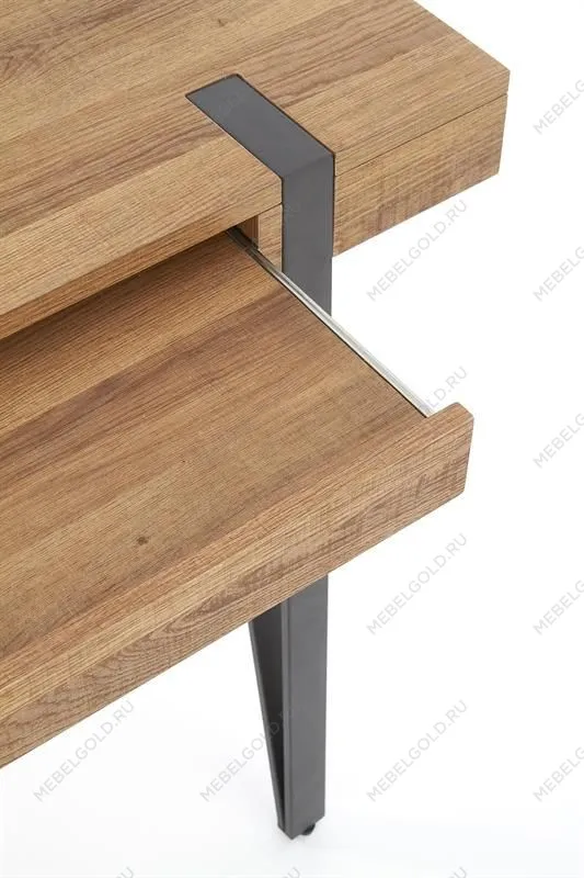 Стол компьютерный Halmar B-39 (орех медовый/черный) | изображение 8