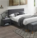 Тумба прикроватная Signal AZURRO VELVET (серый) | изображение 2