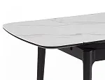 Стол обеденный Signal SENTO 120 (белый лак/черный) | изображение 5