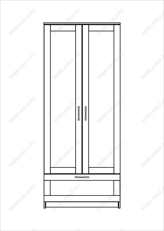 м. Марьина Роща - БРИМНЭС / СИРИУС Шкаф ИКЕА / IKEA для одежды 2 двери и 1 ящик сонома | изображение 3