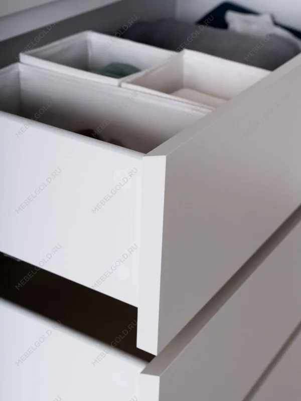 Комод Варма Прайм, 4 ящика, 80х100х48 см, эмаль, белый | изображение 5