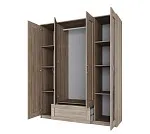 БРИМНЭС / СИРИУС Шкаф ИКЕА / IKEA комбинированный 4 двери и 1 ящик сонома (с 2 зеркалами) | изображение 2