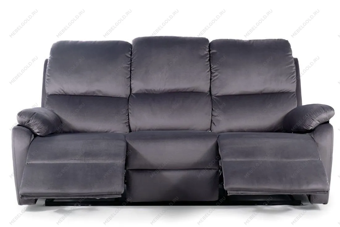 Диван-реклайнер Signal SPENCER 3 VELVET (серый)