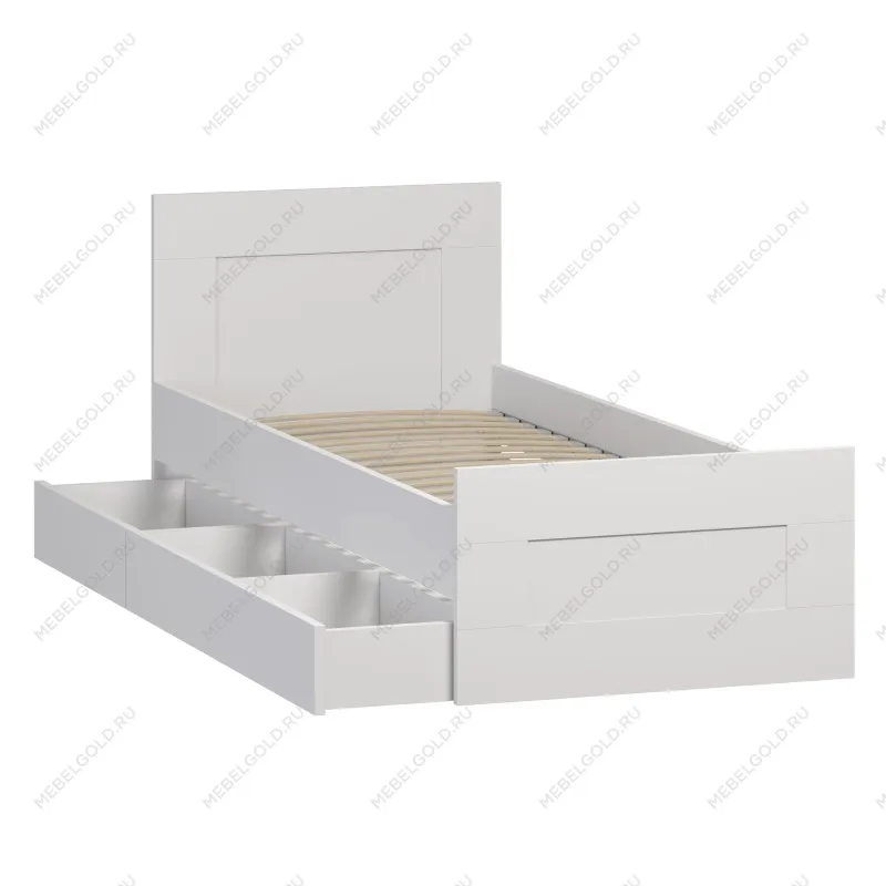 Ящик выкатной для кроватей СИРИУС, 60х60х20 см, белый | изображение 10