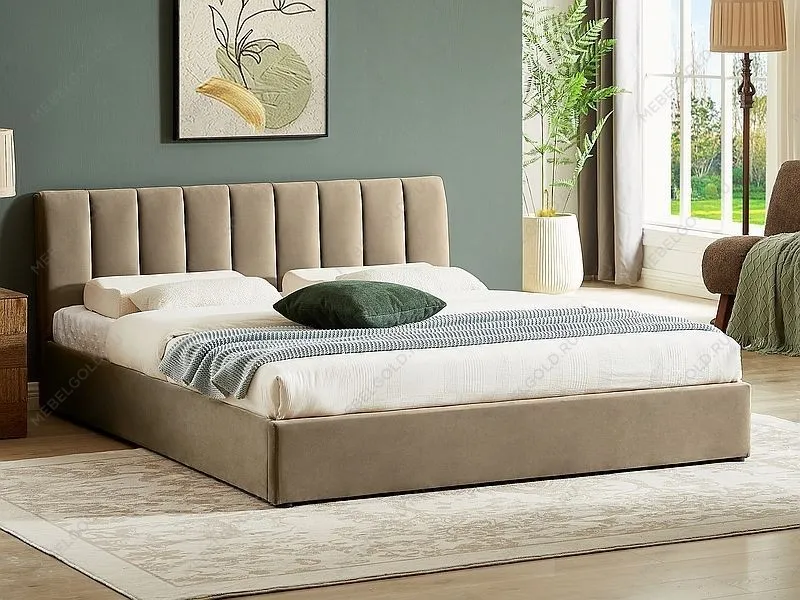 Кровать Signal MONTREAL Velvet Bluvel 28 (бежевый) 140/200