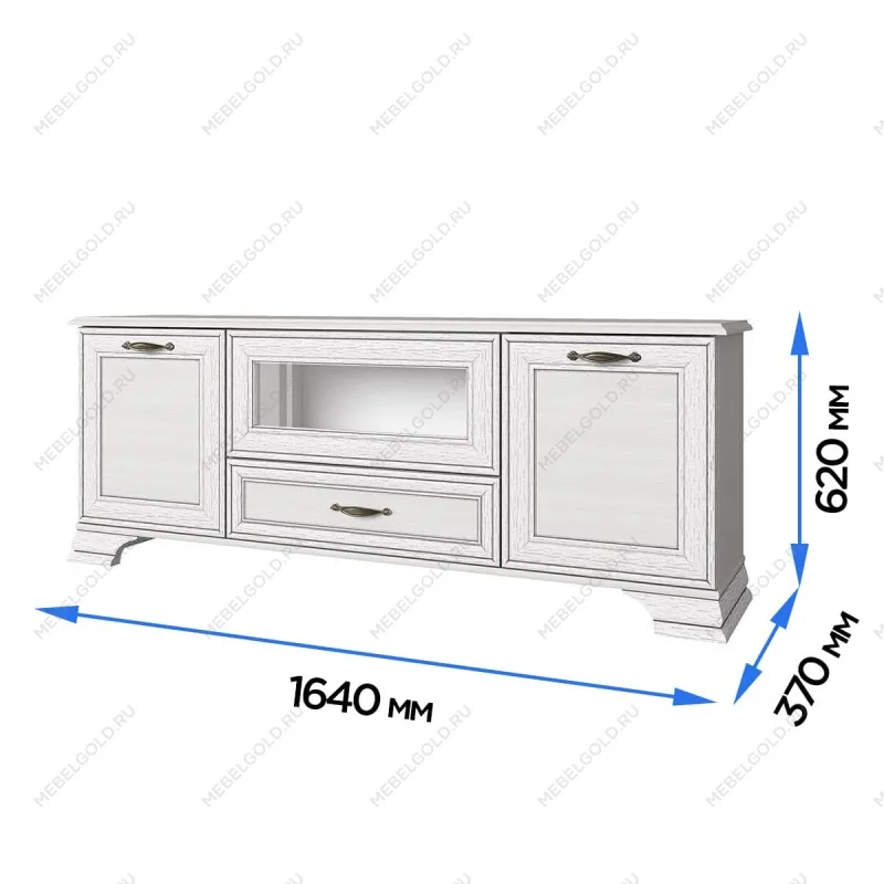 Тумба Тиффани RTV 1V2D1S вудлайн кремовый | изображение 2