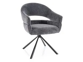 Стул кухонный Signal BORGO Raven 18 поворотный (темно-серый/черный)