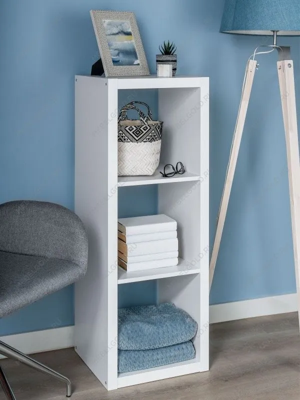 Стеллаж Фора, 3 полки, 112х42х38 см, белый | изображение 1