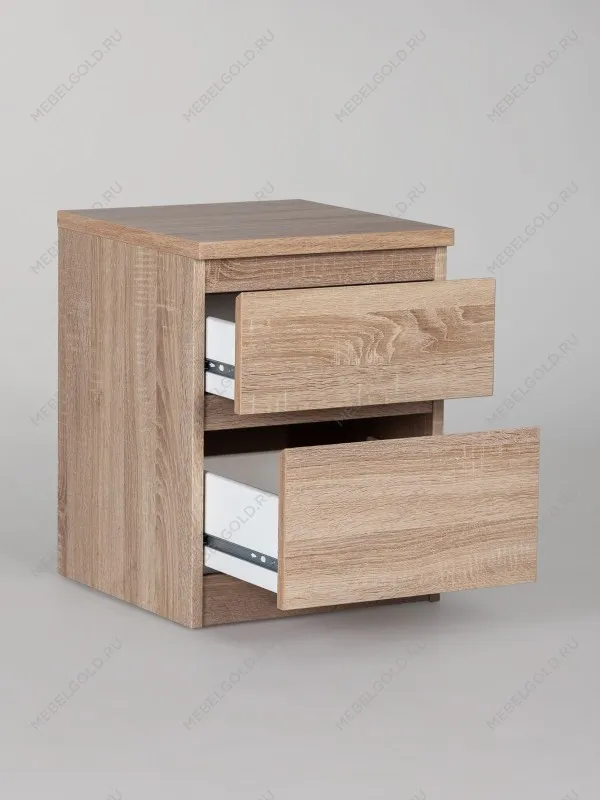 Тумба прикроватная КАСТОР, 2 ящика, 40х37х49 см, дуб сонома | изображение 11