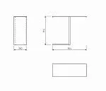 Разделительная секция для шкафа МАКС, 100х36 см, белая | изображение 2