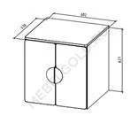 ПИКСИ шкаф распашной с 2 дверьми 60x57x63, озорной василек | изображение 3