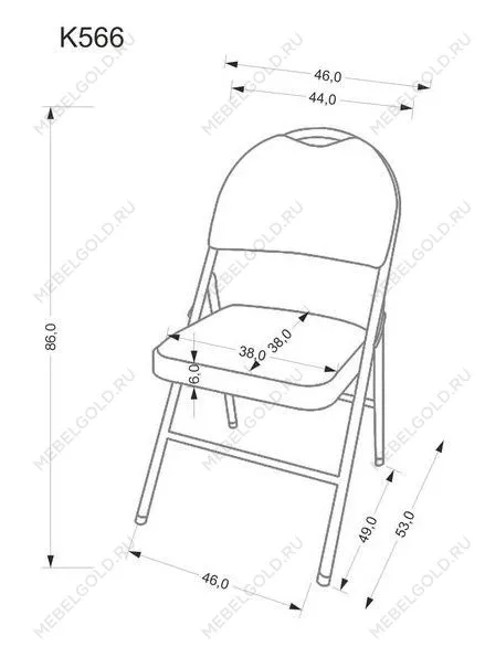Стул складной Halmar K566 (черный) | изображение 9