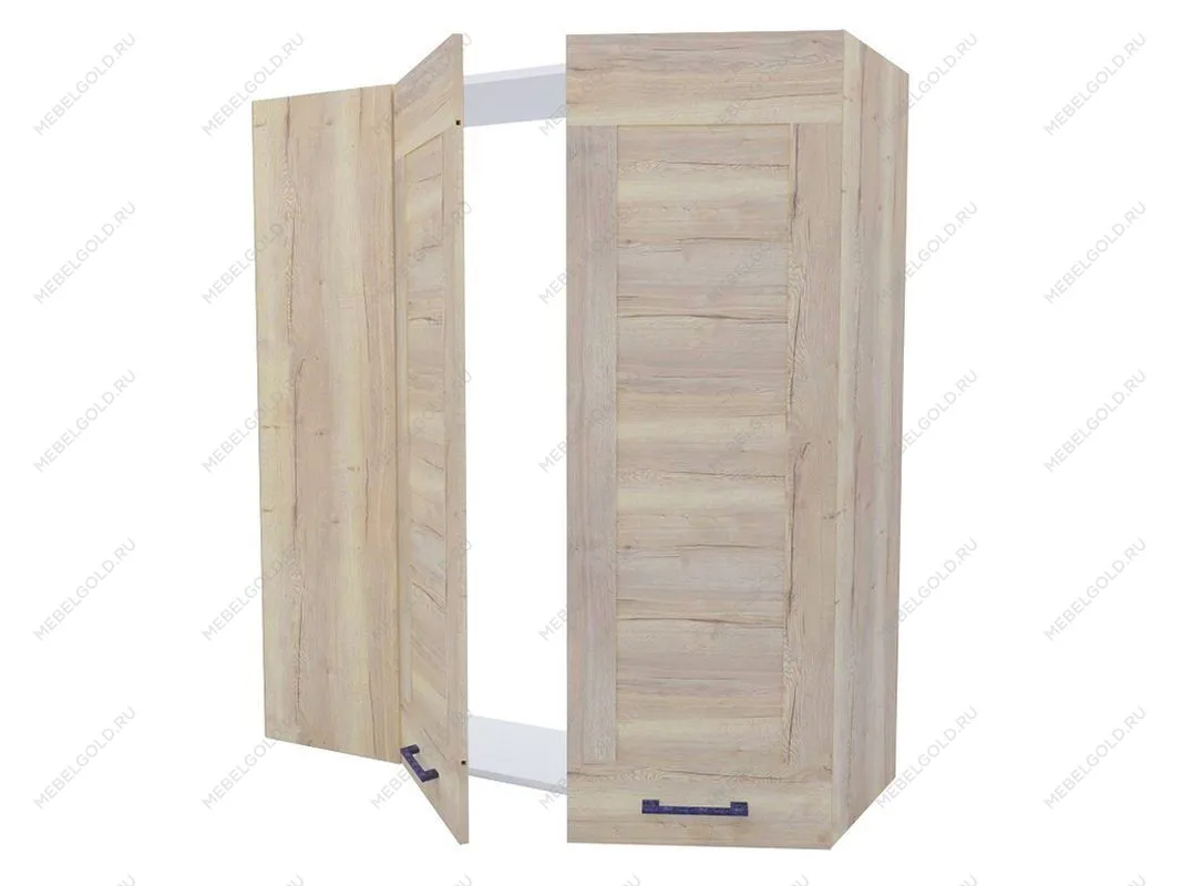 Пенал угловой ПУ-1216 (720), Дублин (1216*400*1308) Дуб галифакс белый, 21673 | изображение 1