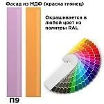 Гардероб Отис П9 с фасадом МДФ (краска глянец RAL) 4005 | изображение 1