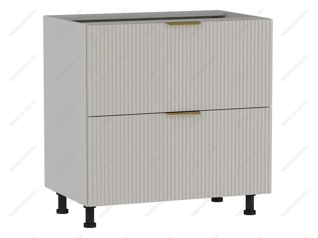 Стол с ящиками СЯ-2-80, Монза (800*523*820) Экокожа Бежевый, 23123