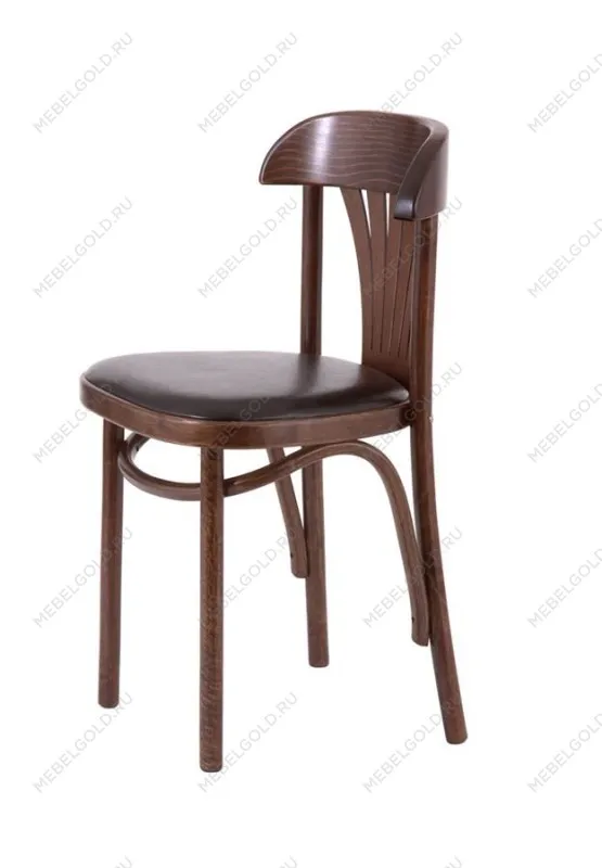 Стул Астра Классик мягкий (Темный тон, экокожа коричневая) | изображение 2